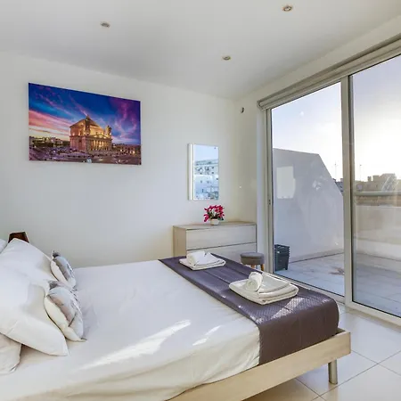 A Lovely 1br Penthouse With Private Terrace & Wifi By 360 Estates Apartment Gzira